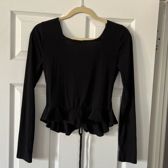 Black semi cropped trop - Picture 2 of 3